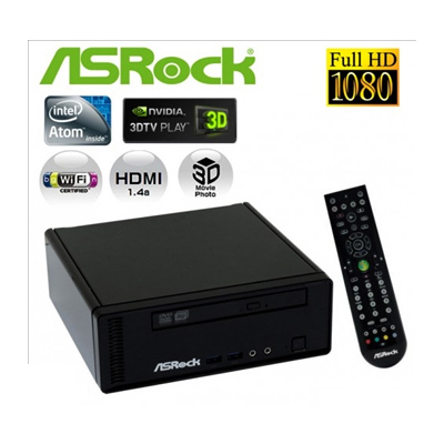 ASROCK ION 3D 152D Ion 3D Home Theatre PC, 2Gb, 320Gb HDD, Dvdrw, Remote Control, No O/S