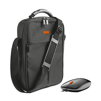 Trust 17007 Vertico 10" Netbook Bag & Slimline Mouse - Black/Orange