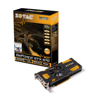 Zotac ZT-50204-10M 1280Mb Nvidia Ge-Force GTX 570 GDDR5 AMP! Edition