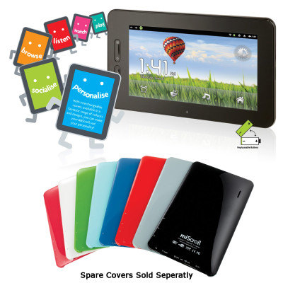 Storage Options 7` MiScroll - Touch-Screen Portable Wireless Tablet