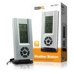 BXL-WS11 weather station with temperature, humidity, date and time.