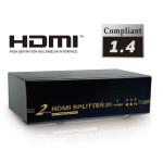 C-HDMI-SP-2 2 PORT HDMI Signal Splitter - Amplified HDMI Distribution Hub - Duplicates one signal to 2 HDMI TVs