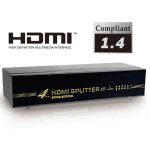 C-HDMI-SP-4 4 PORT HDMI Signal Splitter - Amplified HDMI Duplicates one signal to 4 HDMI TVs