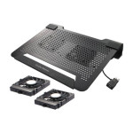 CM-R9-NCB-8PBL-GP Notepal U2 with Dual Movable Fans Notebook Cooler