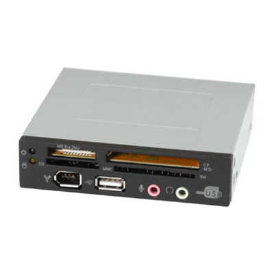 Ezcool EZCR-INT Ezcool Internal Black All In One Usb2 Header Card Reader With Frontal Usb2/Fwire/Aud