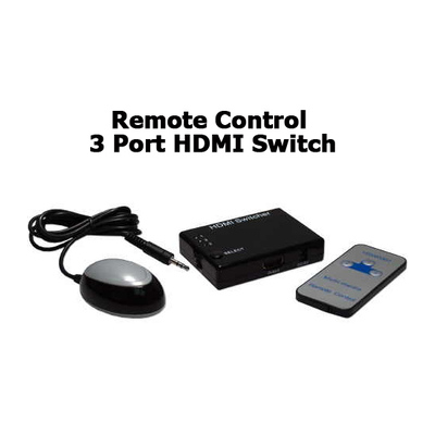 Generic C-HDMI31 3 to 1 HDMI Switch with Remote Control