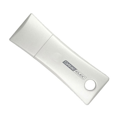 Dane-Elec 4GB-USB-PEARL 4Gb USB Memory Stick, Pearl White Design