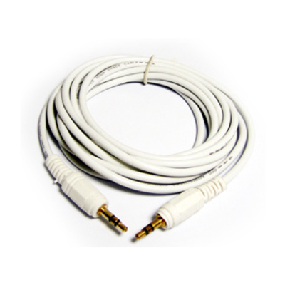 Generic 35-2.5MW 2.5M Audio Cable Jack To Jack (White)