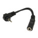 Generic 3-2M-3FAD Stereo Cable Adaptor Converts 2.5mm To A Standard 3.5mm Stereo Image