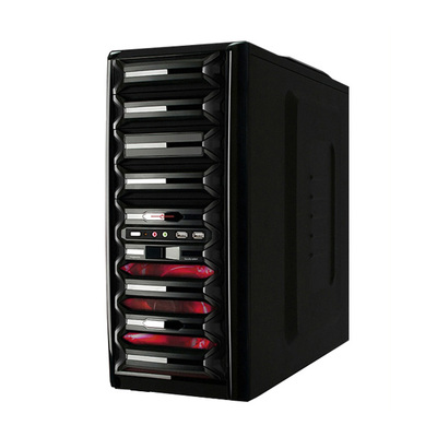 PowerCool VADER Midi Gaming Chassis with Red Fan - No PSU