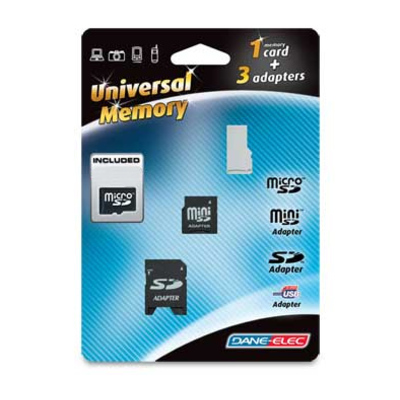 Dane-Elec 8GB-4IN1 8gb Secure Digital - 4in1 Multi Kit