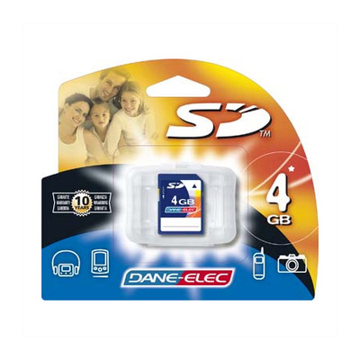 Dane-Elec 4GB-SD 4Gb Secure Digital Duracell ProPhoto Class 10
