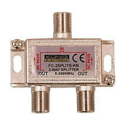 Sky Tronic FC2SPLTSK 1 To 2 F Connector Splitter