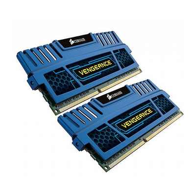 Corsair CMZ8GX3M2A1600C9B 8Gb Corsair Vengeance DDR3 1600Mhz 9-9-9-24 (2X 4Gb Kit) - Blue Edition
