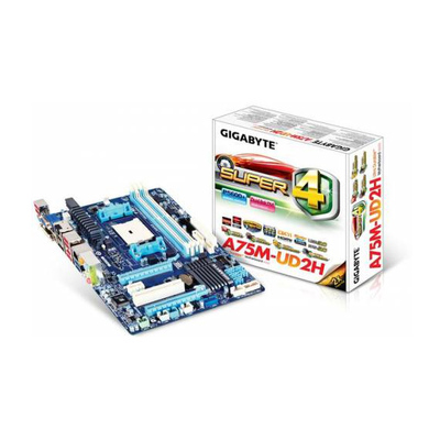 Gigabyte GA-A75M-UD2H AMD A75 Socket FM1 VGA DVI HDMI Display Port USB 3.0 DDR3 mATX Motherboard