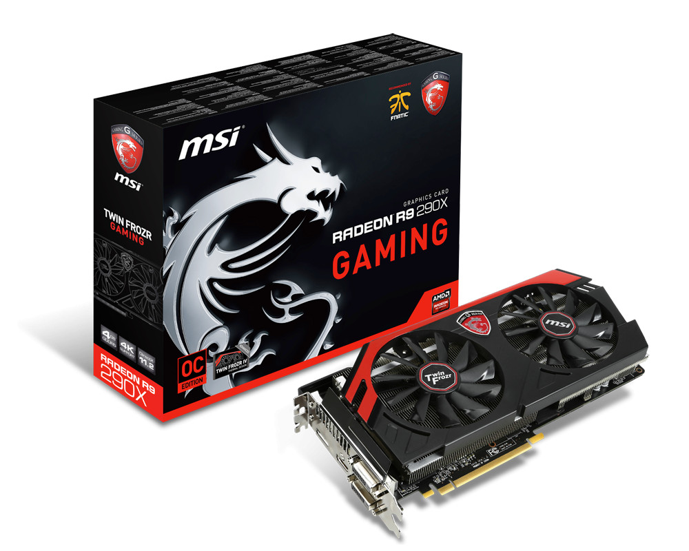 MSI R9 290X Gaming Edition 4096MB GDDR5 Twin FrozR PCIExpress Graphics