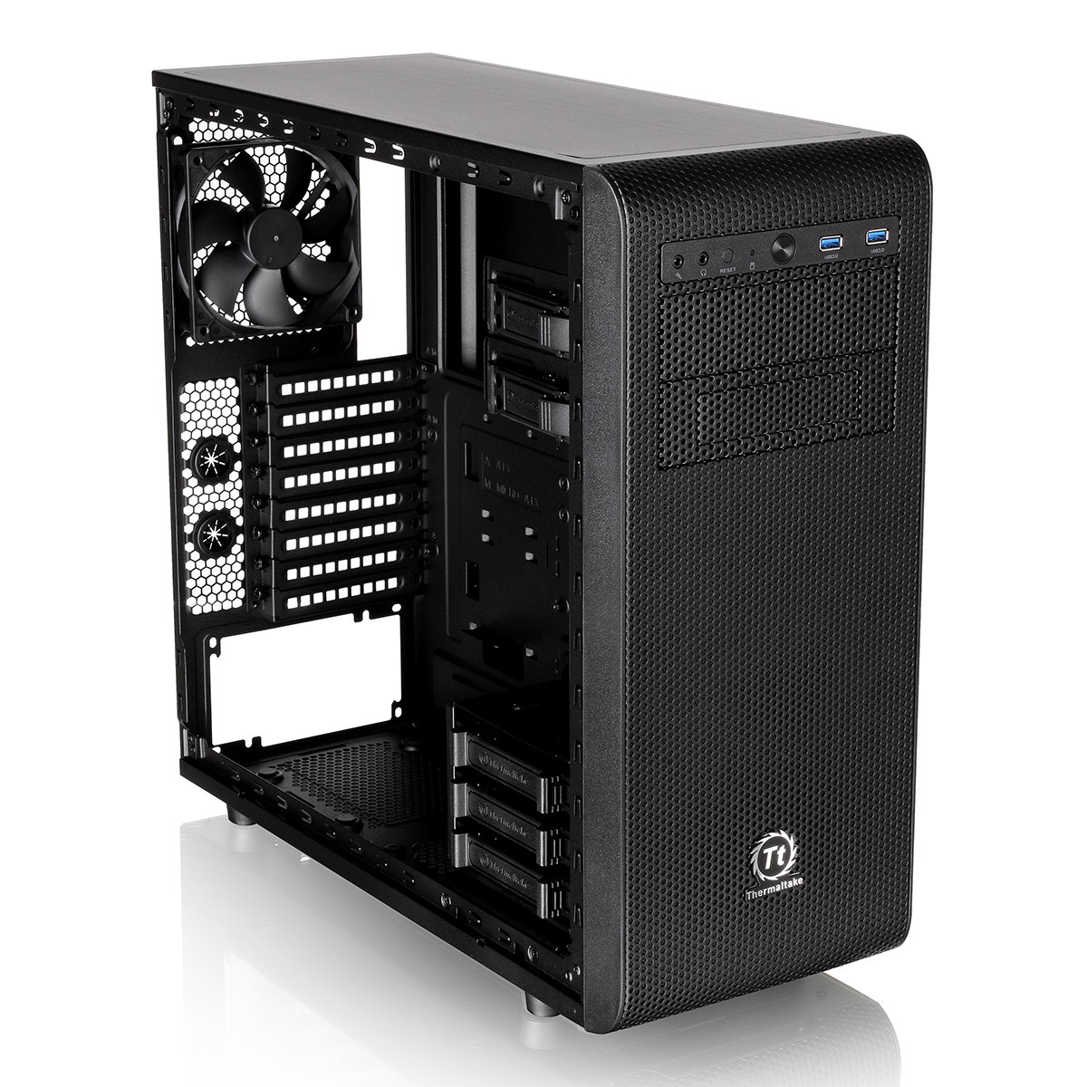 Thermaltake Core V31 Midi Gaming Case USB3 x 2 Side Window Toolless