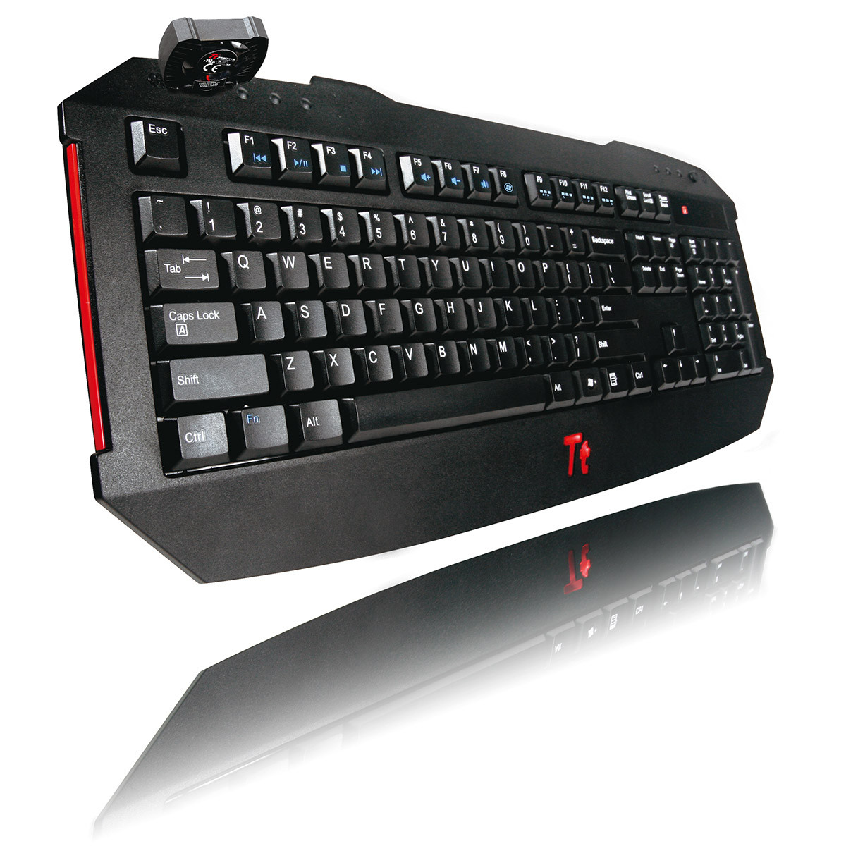 Thermaltake ESports Challenger Gaming Keyboard Built in Fan Macro USB