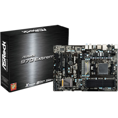 ASROCK 970EXTREME3 AMD Socket AM3+ 970 DDR3 EXTREME3 Mainboard