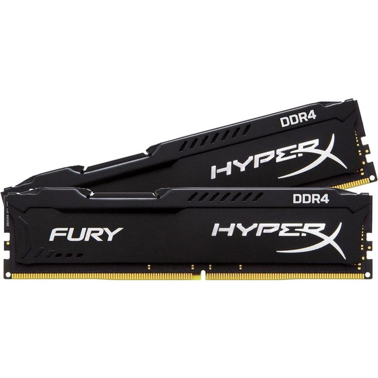 Kingston HyperX Fury 16GB (2x 8GB) Memory Kit 2666MHz DDR4- Black