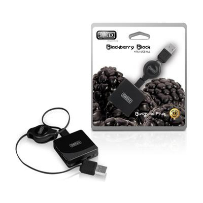 Sweex US150 4 PORT USB HUB BLACKBERRY BLACK