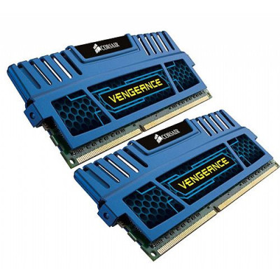 Corsair CMZ8GX3M2A1866C9B 8Gb Corsair Vengeance DDR3 1866Mhz 9-10-9-27 (2X 4Gb Kit) - Blue Edition