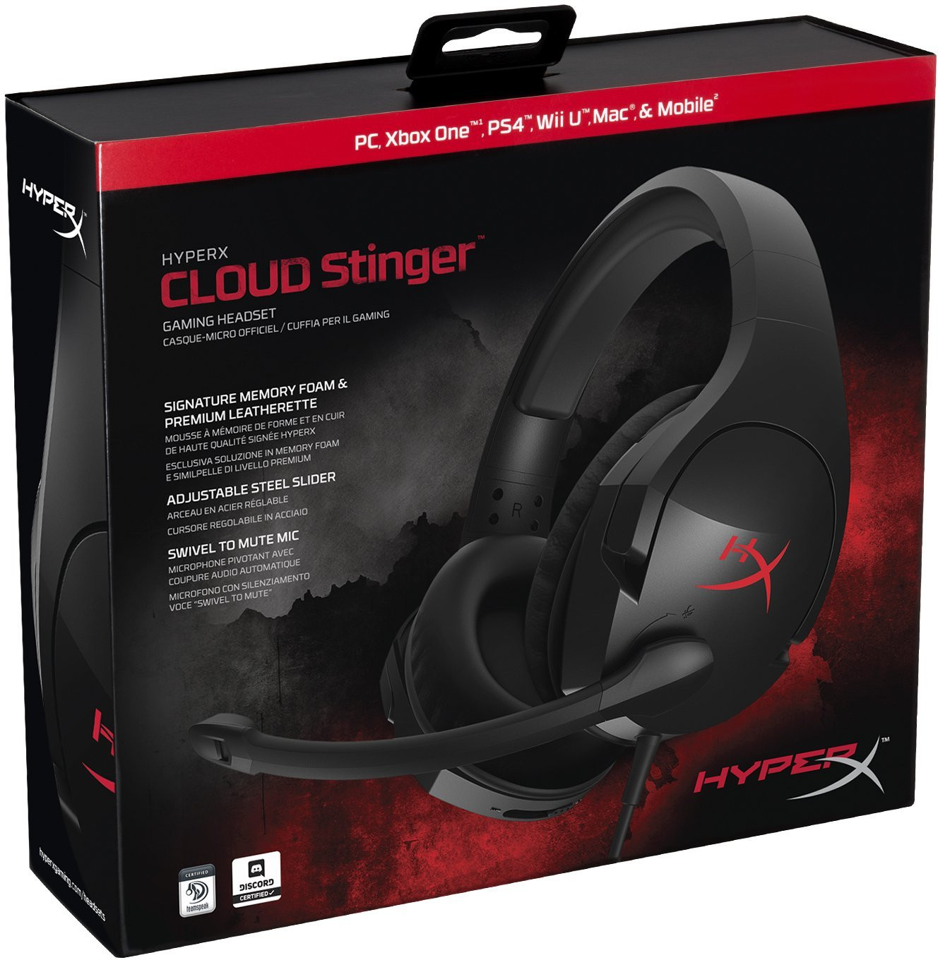 Kingston HyperX Cloud Stinger Gaming Headset for PC/Xbox/One/PS4/Wii U