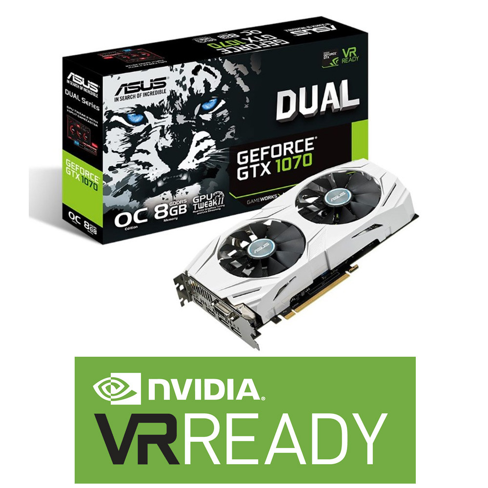 ASUS GeForce GTX 1070 Dual 8192MB GDDR5 PCIExpress Graphics Card VR
