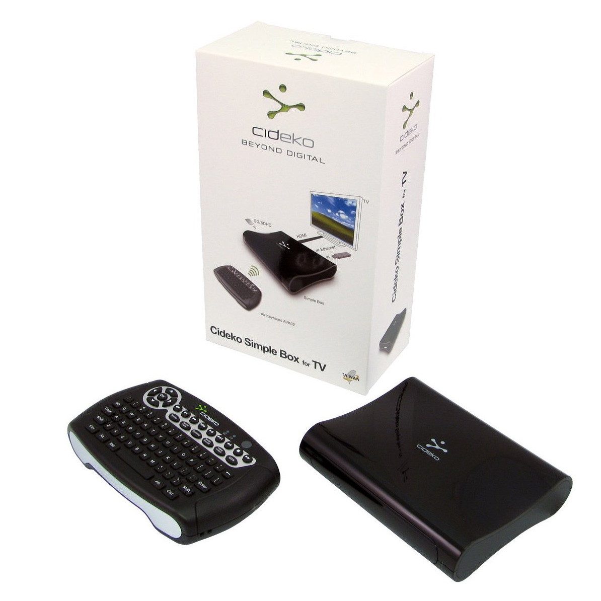Cideko Android Media Player And Wireless 3d Mouse Keyboard Black