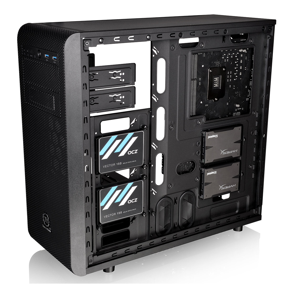 Thermaltake Core V31 Midi Gaming Case USB3 x 2 Side Window Toolless