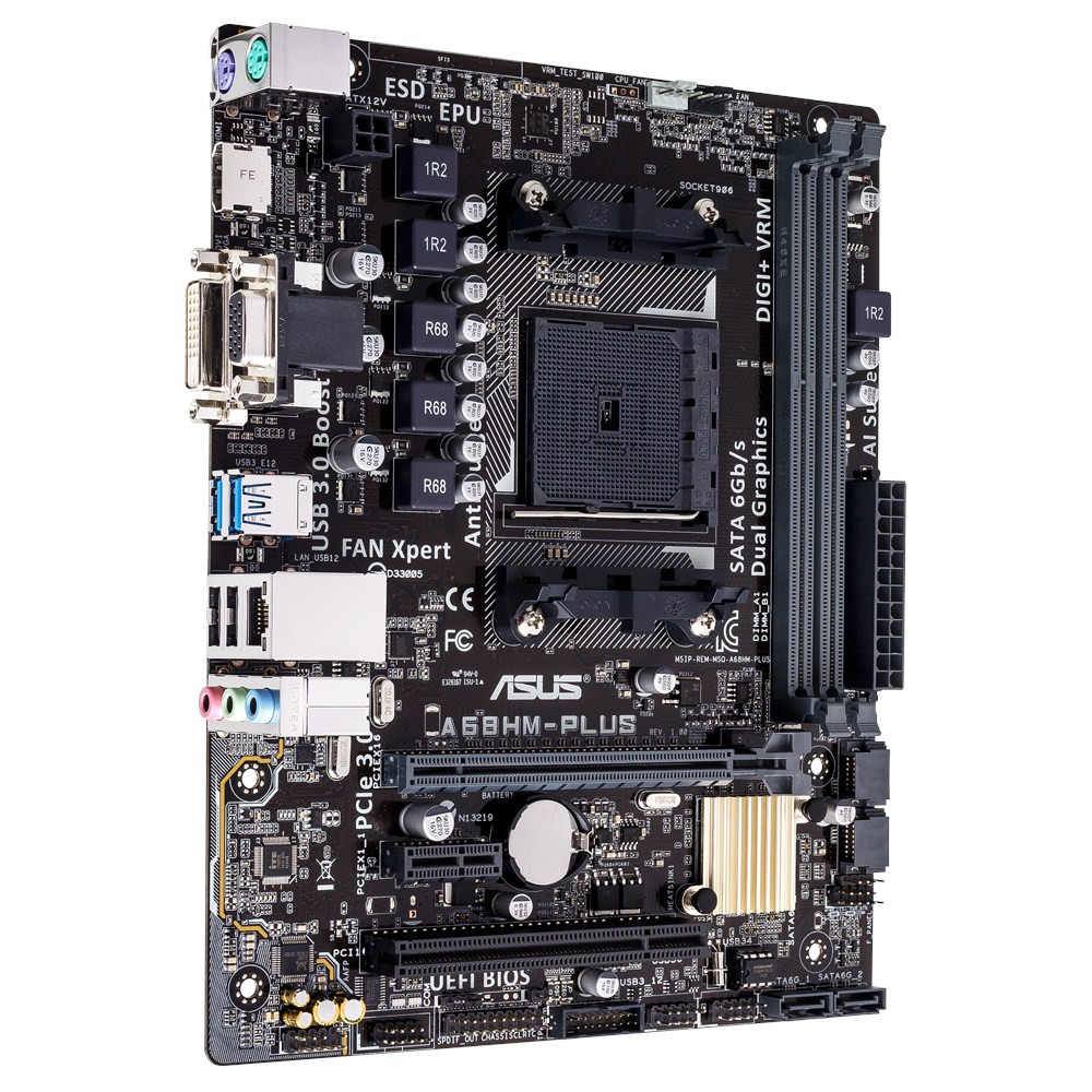 ASUS AMD A68H, FM2+/FM2, Micro ATX, 2x DDR3, USB3, RAID,HDMI | Falcon ...