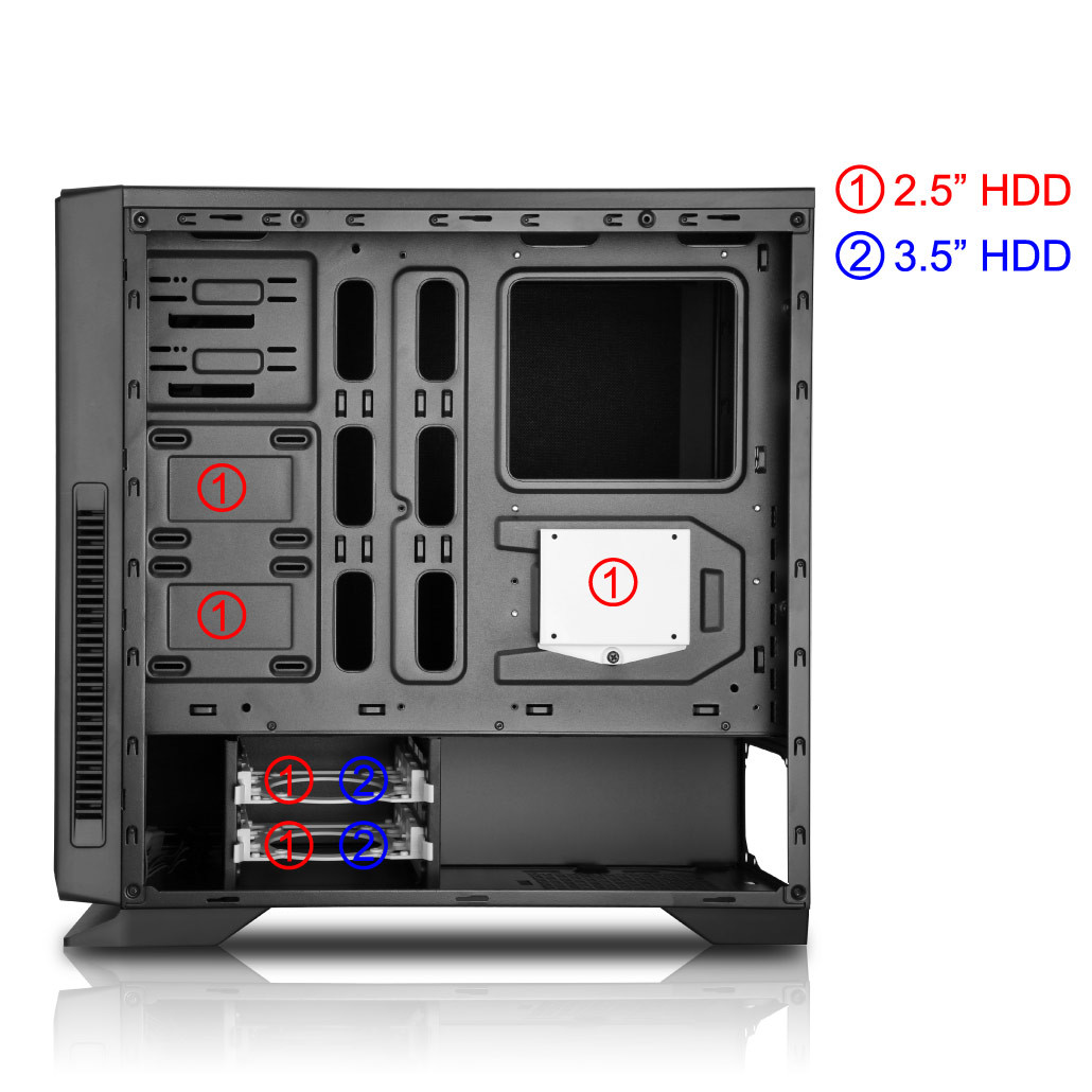 Game Max Silent Gaming PC Case USB 3.0 Falcon Computers