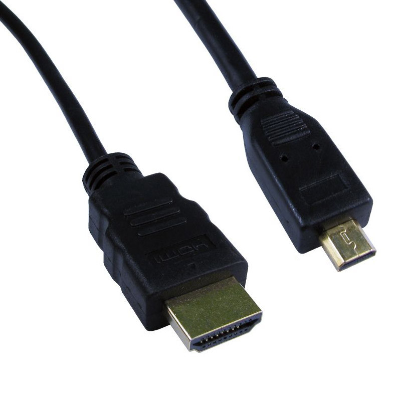 Generic 1.8 Meter HDMI Male to Mini HDMI Type D Male 19 Pin v1.4 ...