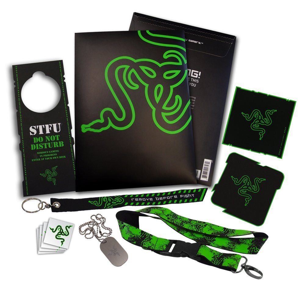 Razer RC81005702000000 L33T Gaming Pack, RAZER lanyard, Coaster