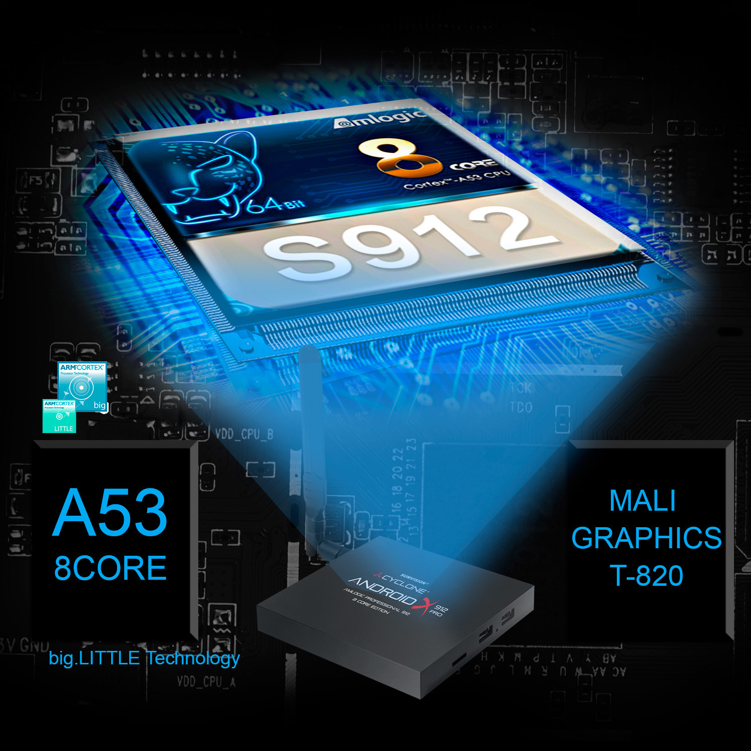 Sumvision Cyclone Android X4 912 Pro Smart Media Player Falcon Computers