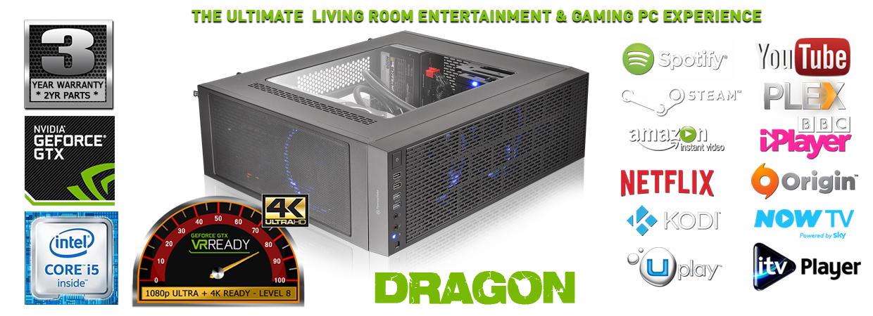 falcon dragon media home theatre gaming pc