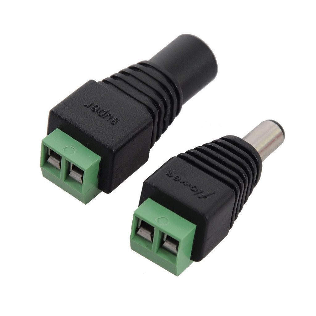 Generic 10 pairs 5.5mm x 2.1mm 12V DC Power Male & Female Jack