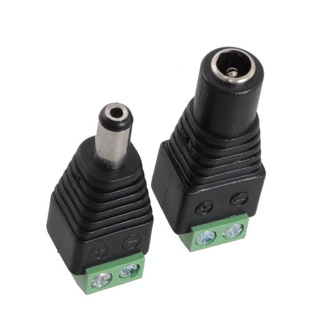 Generic 10 pairs 5.5mm x 2.1mm 12V DC Power Male & Female Jack