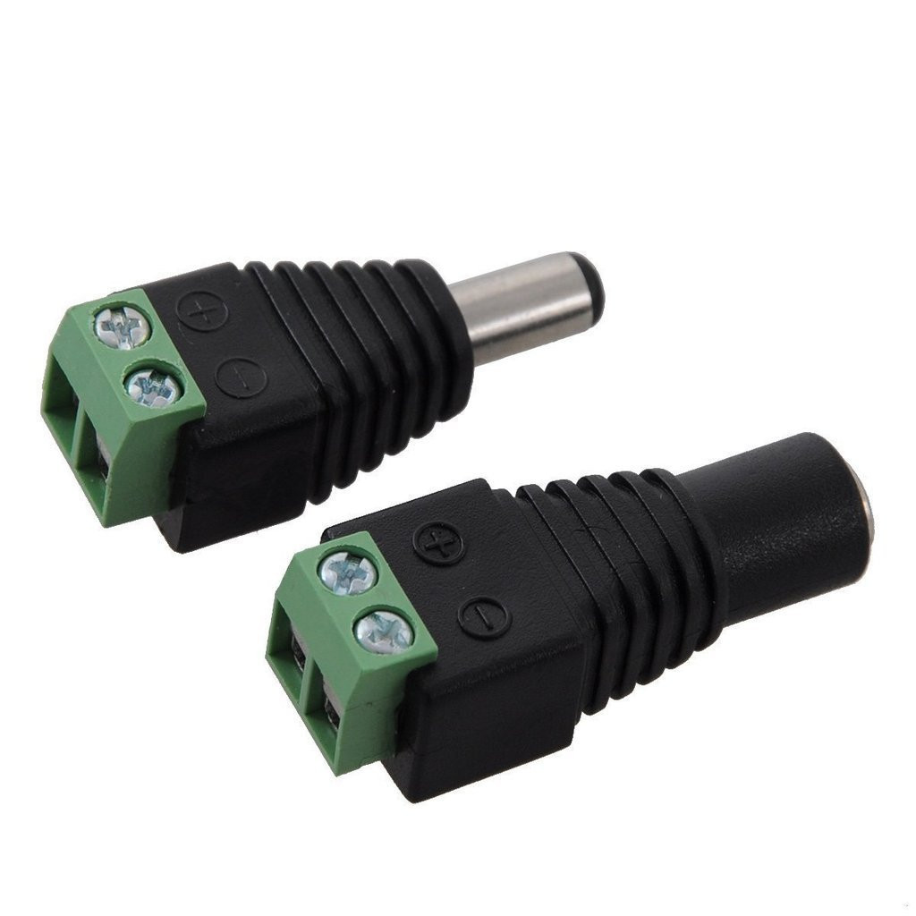 Generic 10 pairs 5.5mm x 2.1mm 12V DC Power Male & Female Jack