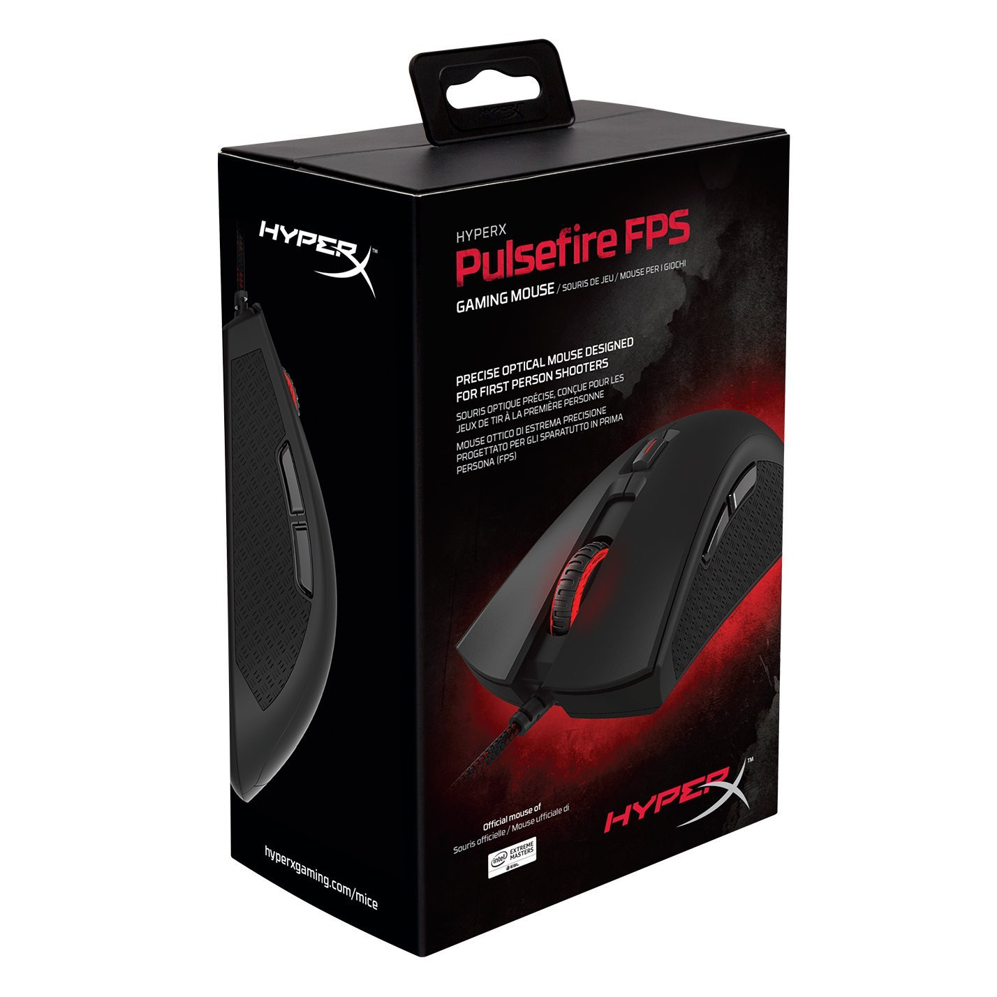 HyperX PulseFire FPS Gaming Mouse, Optical, Red BackLit, 400/800/1600
