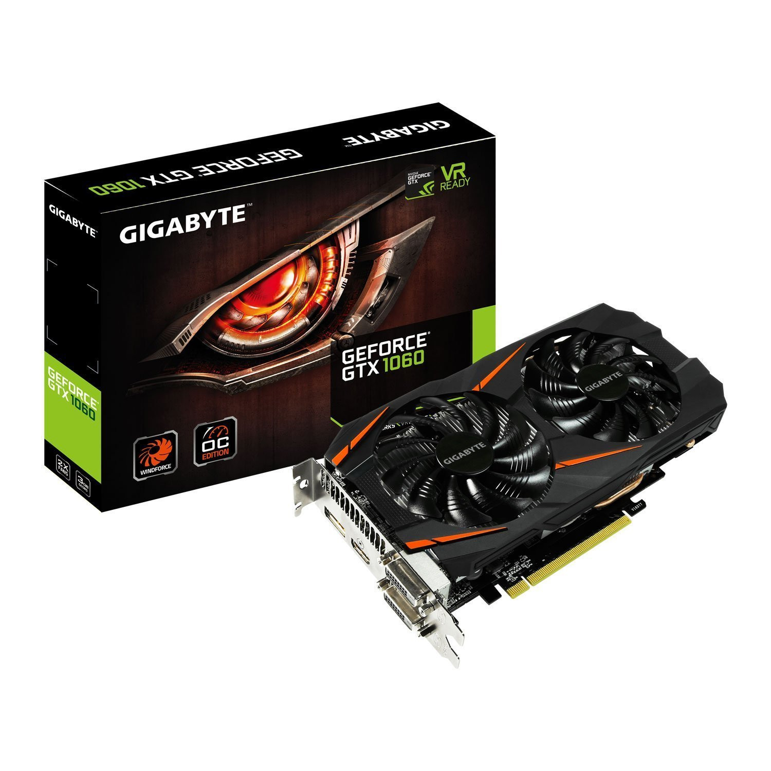 Gigabyte GeForce GTX 1060 Windforce OC 3072MB GDDR5 PCI-Express ...