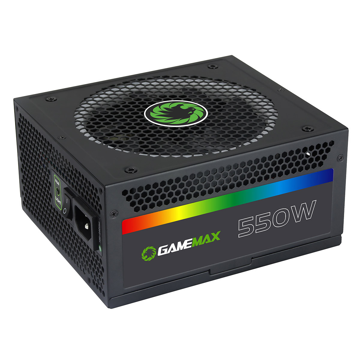 GameMax Game Max RGB-550 550W Modular RGB Gold 80 Plus 14cm RGB Fan ...