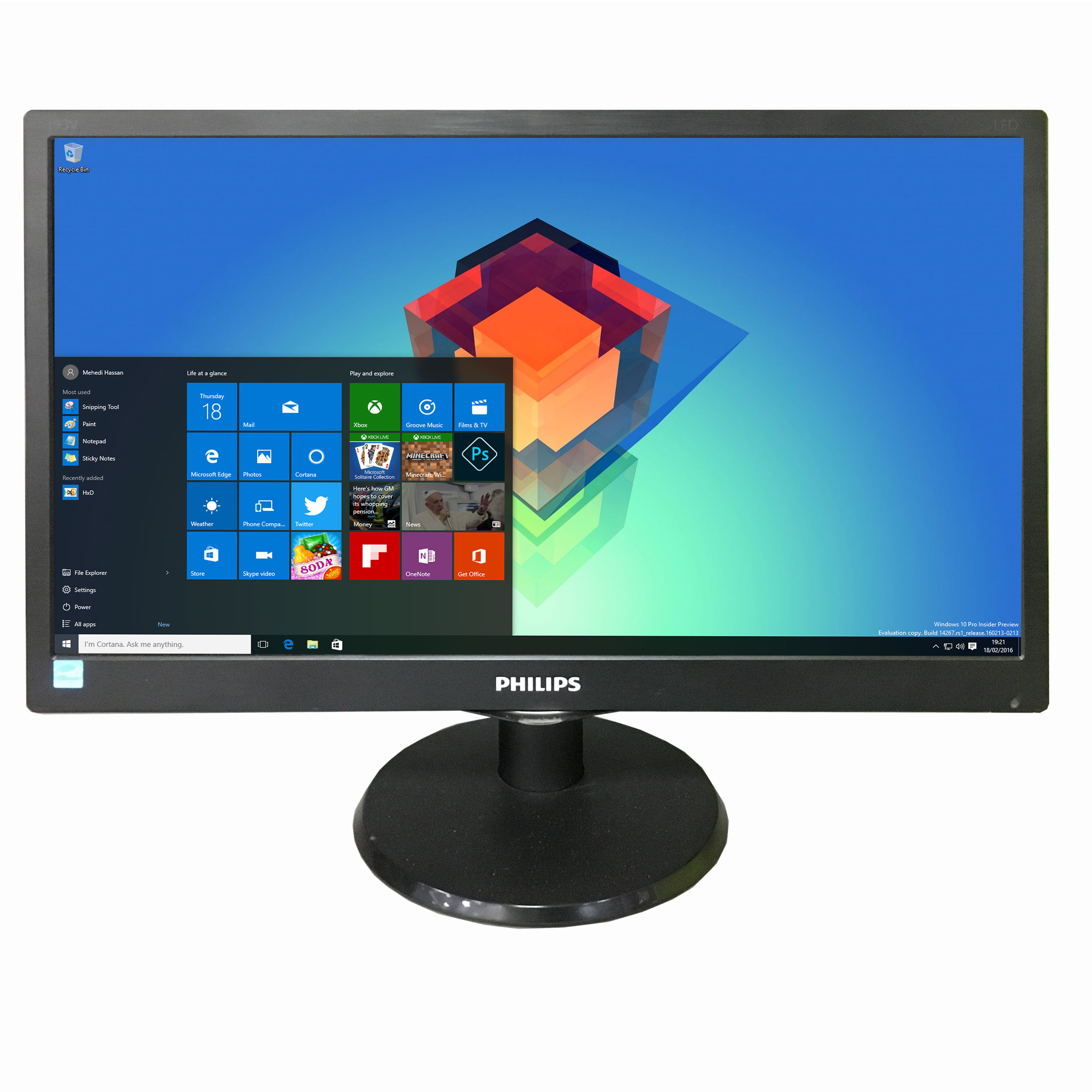 Philips 18.5 inch V-Line LED Display Monitor (1366 x 768) | Falcon ...