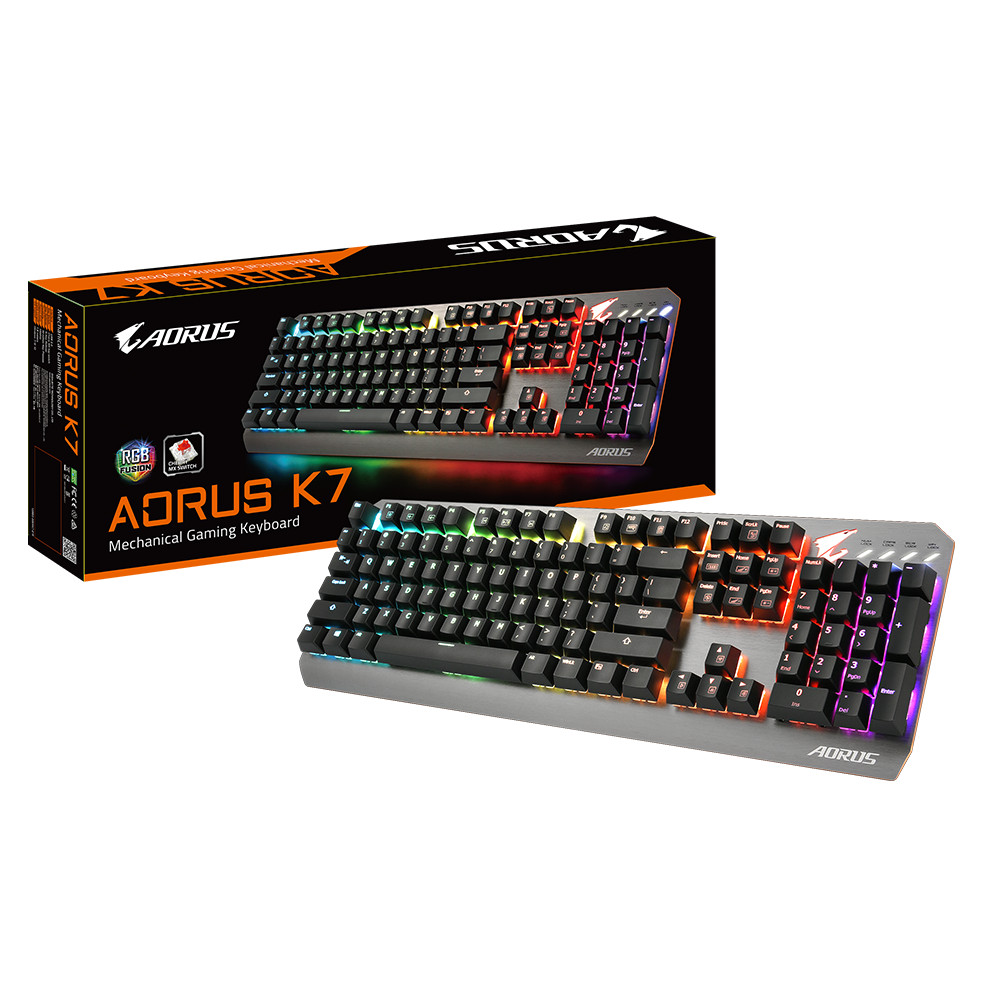 Gigabyte Aorus Mechanical LED Gaming Keyboard, Cherry Red Keys, RGB