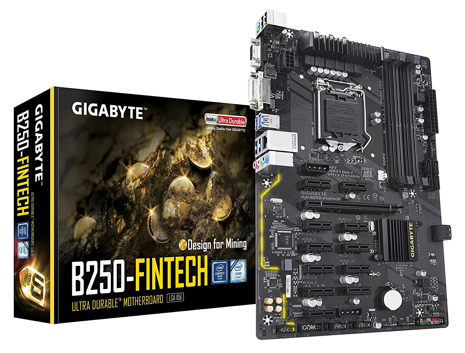 Gigabyte Mining Spec Motherboard 12 x PCIe Slots Falcon Computers