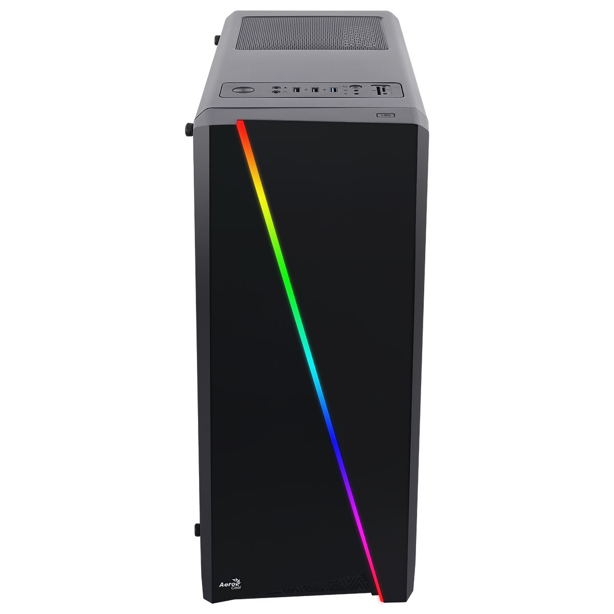 Aerocool Cylon Black RGB LED Midi Case Acrylic Side