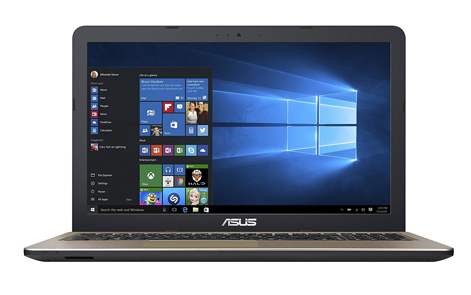 ASUS Vivobook 15.6 Inch, Intel Pentium N4200, 4 GB RAM, 1 TB HDD