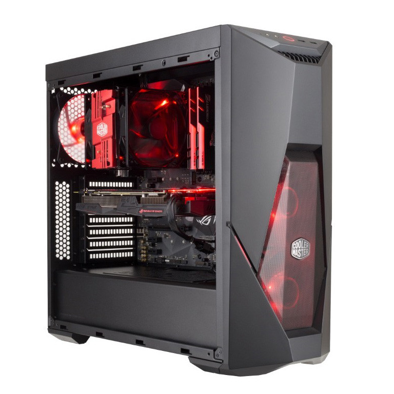 Coolermaster Cooler Master MasterBox K500L Tower Case RED LED Falcon