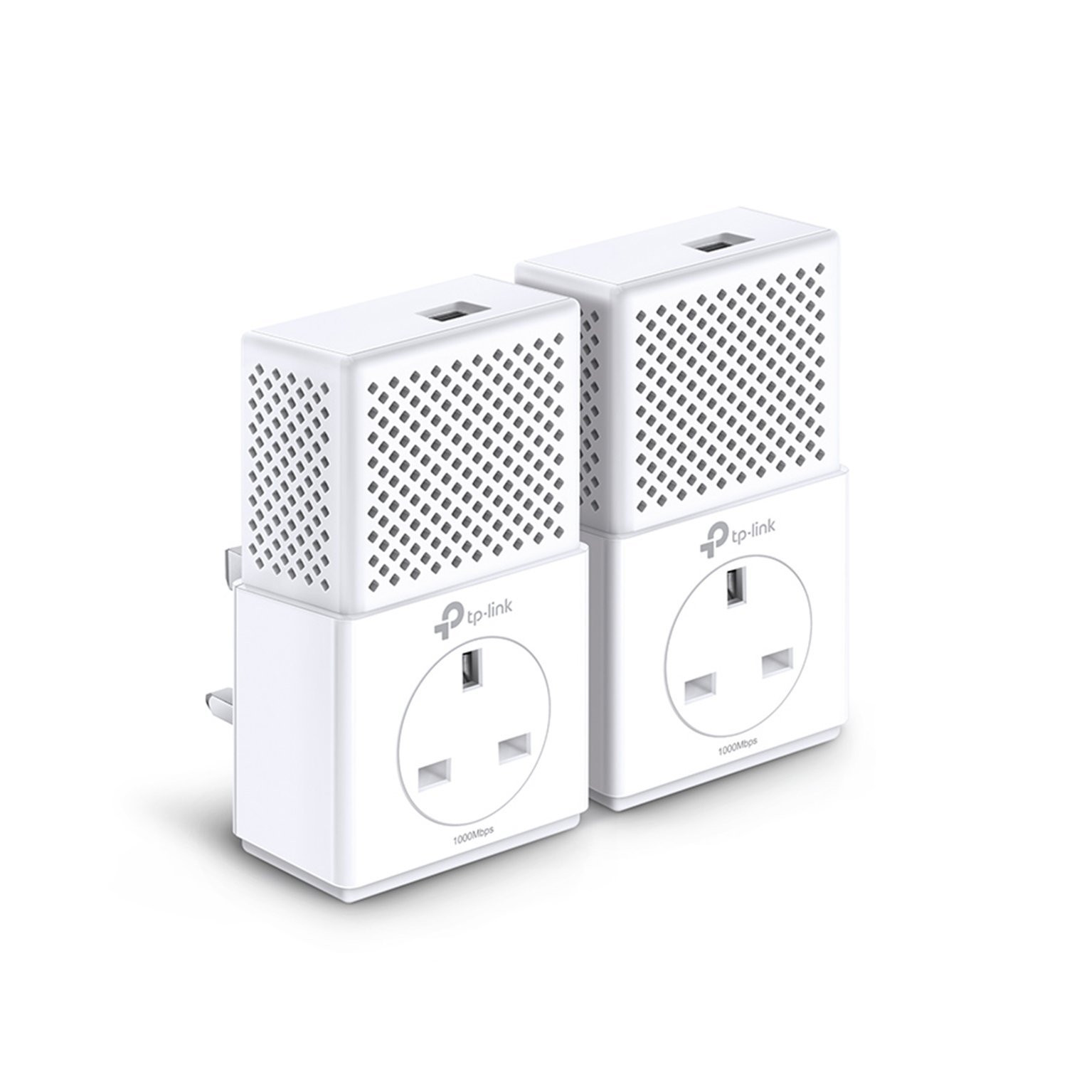 TP LINK AV1000 Gigabit Passthrough Powerline Starter Kit Pack Of 2
