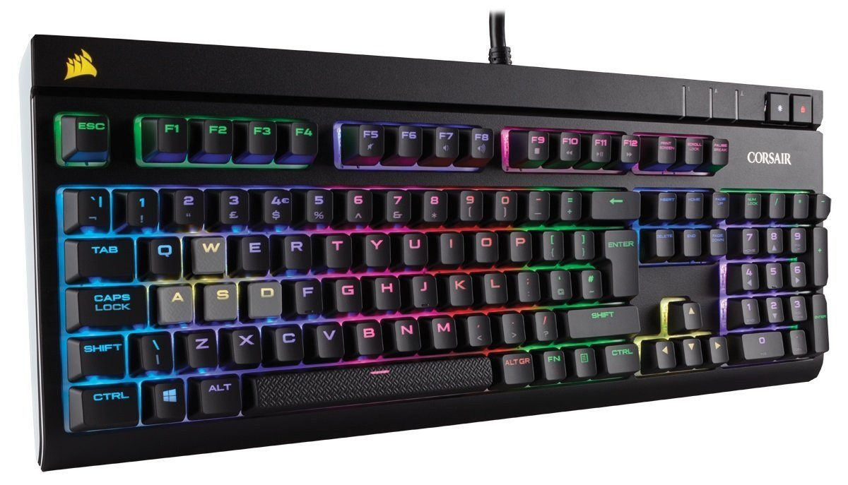corsair strafe rgb mx silent gaming keyboard corsair strafe rgb mx silent gaming keyboard
